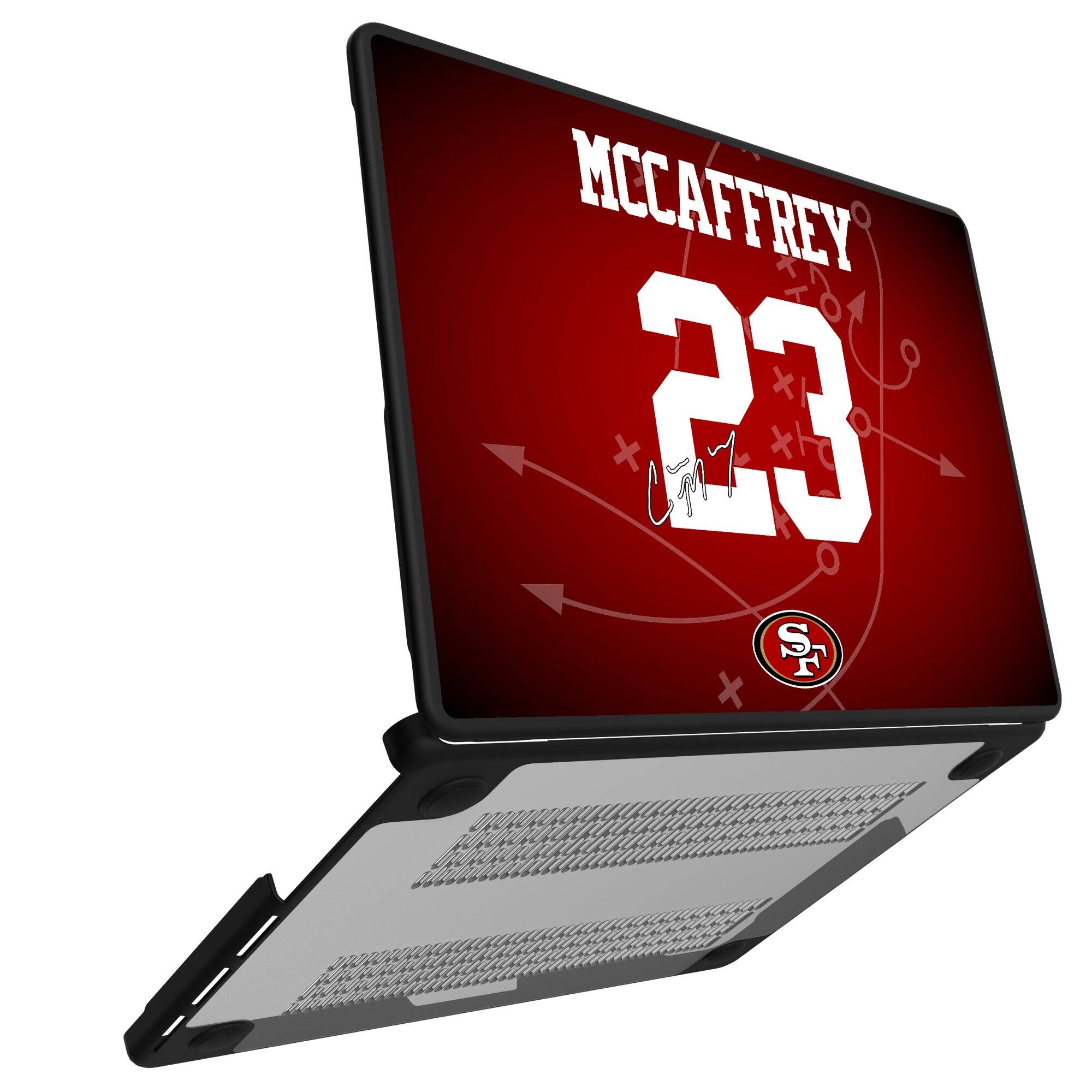 Alt View 1. Keyscaper - Christian McCaffrey San Francisco 49ers MacBook Case - Pro 14 in - Multicolor.