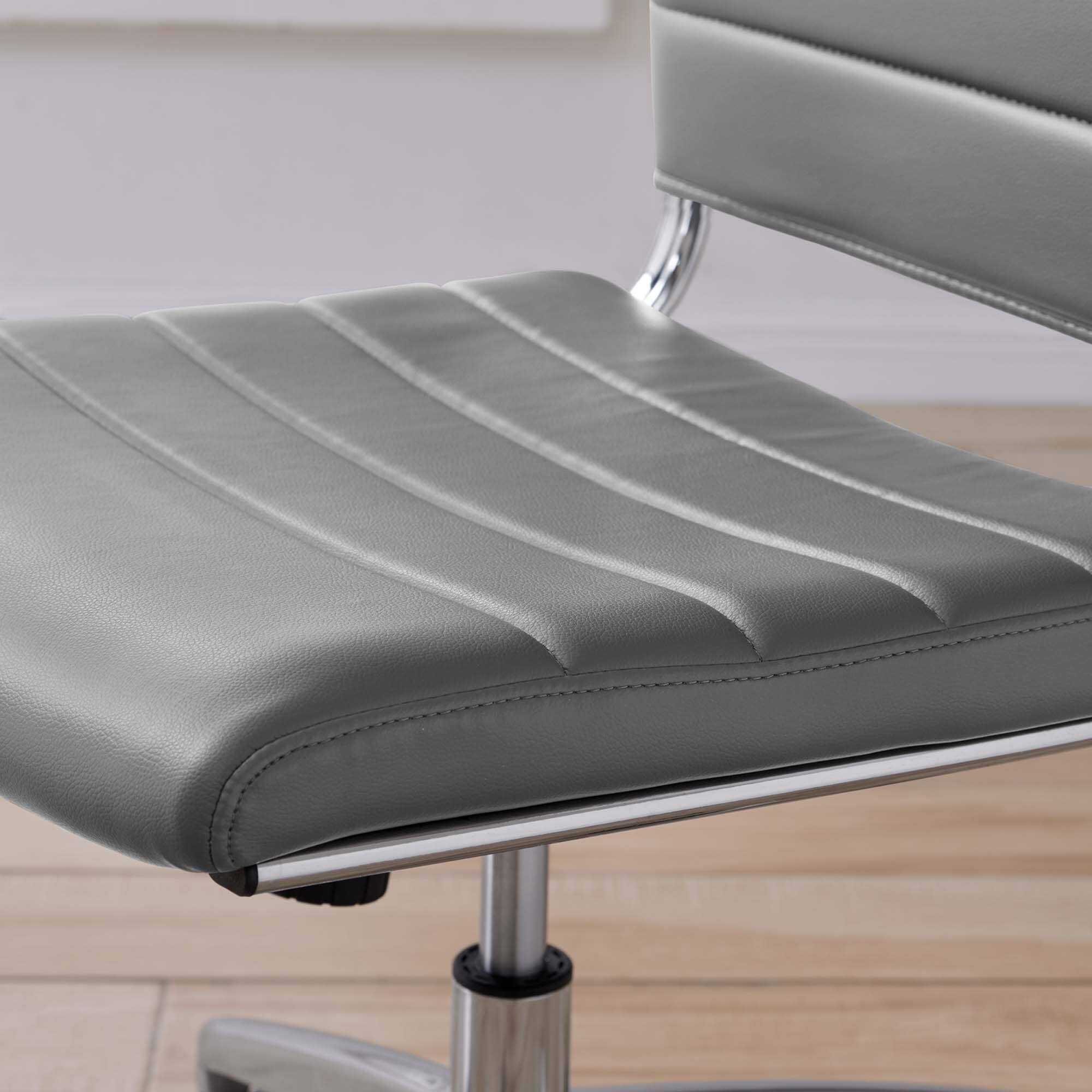 Alt View 7. Modway - Jive Armless Mid Back Office Chair by Modway - Gray.
