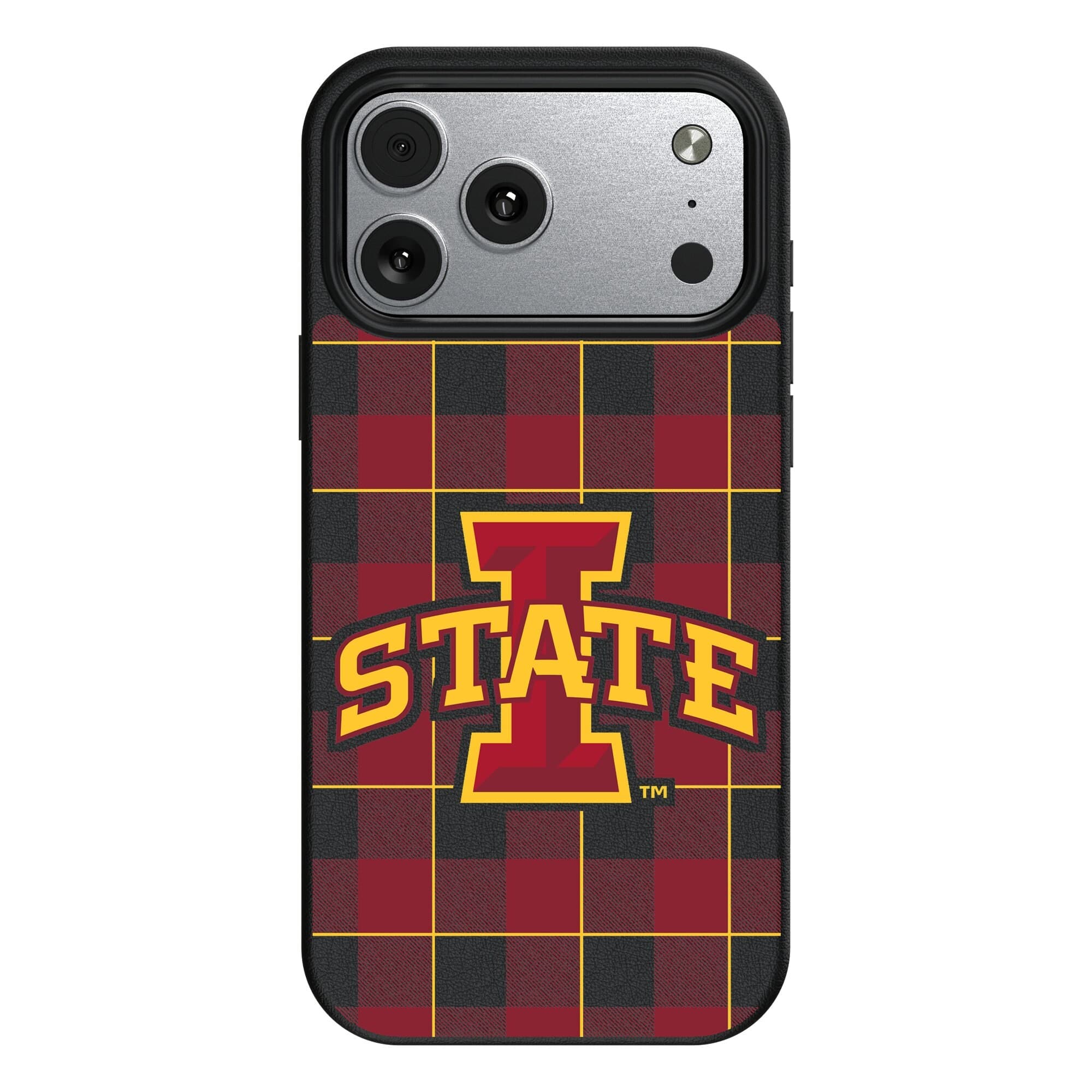 Keyscaper - NCAA - Iowa State Cyclones Plaid Magnetic Bump iPhone Case - 17 Pro - Black price history on PriceWatchPro