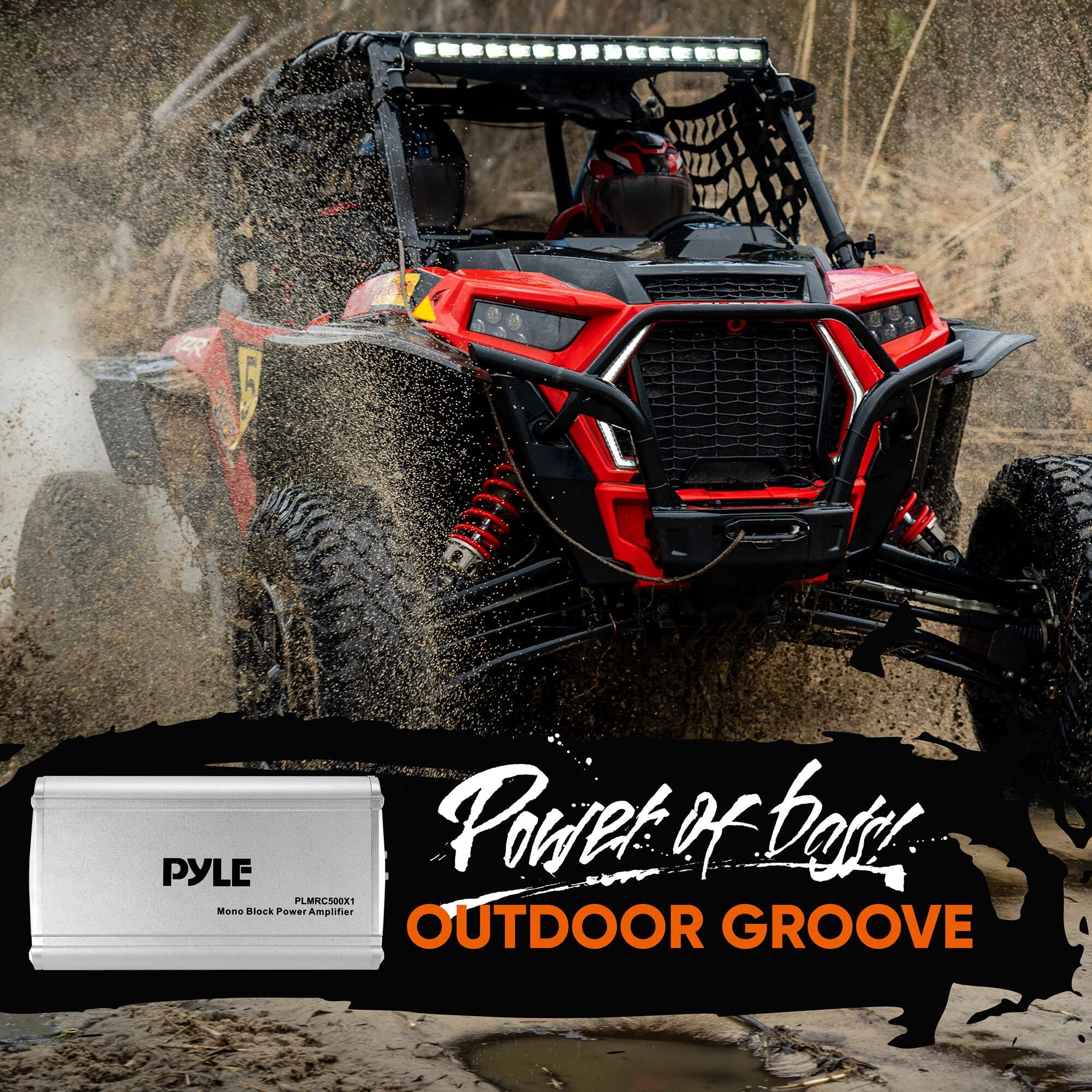 PR PYLE Power of Bass! PLMRCS00X1 Mono Block Power Amplifier OUTDOOR GROOVE
