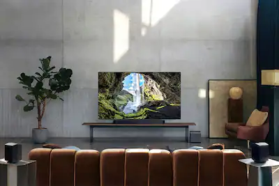 Samsung Q-Series Soundbar HW-Q990F ch w/ Subwoofer and Rear Speaker Graphite Black