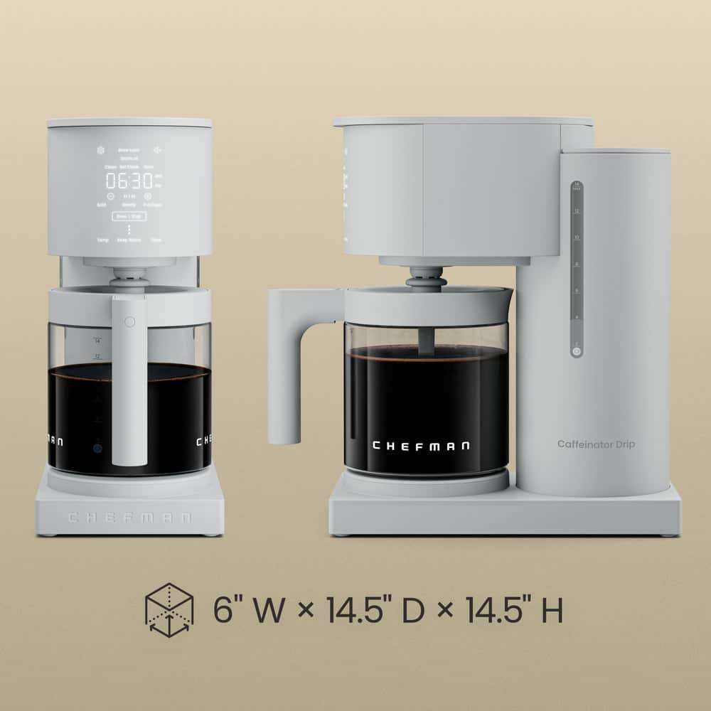 Chefman Caffeinator 14 Cup Programmable Coffee Maker, 2 Strength