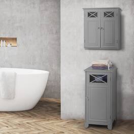 Teamson Home - Dawson Removable Two-Door Wall Cabinet - Gray