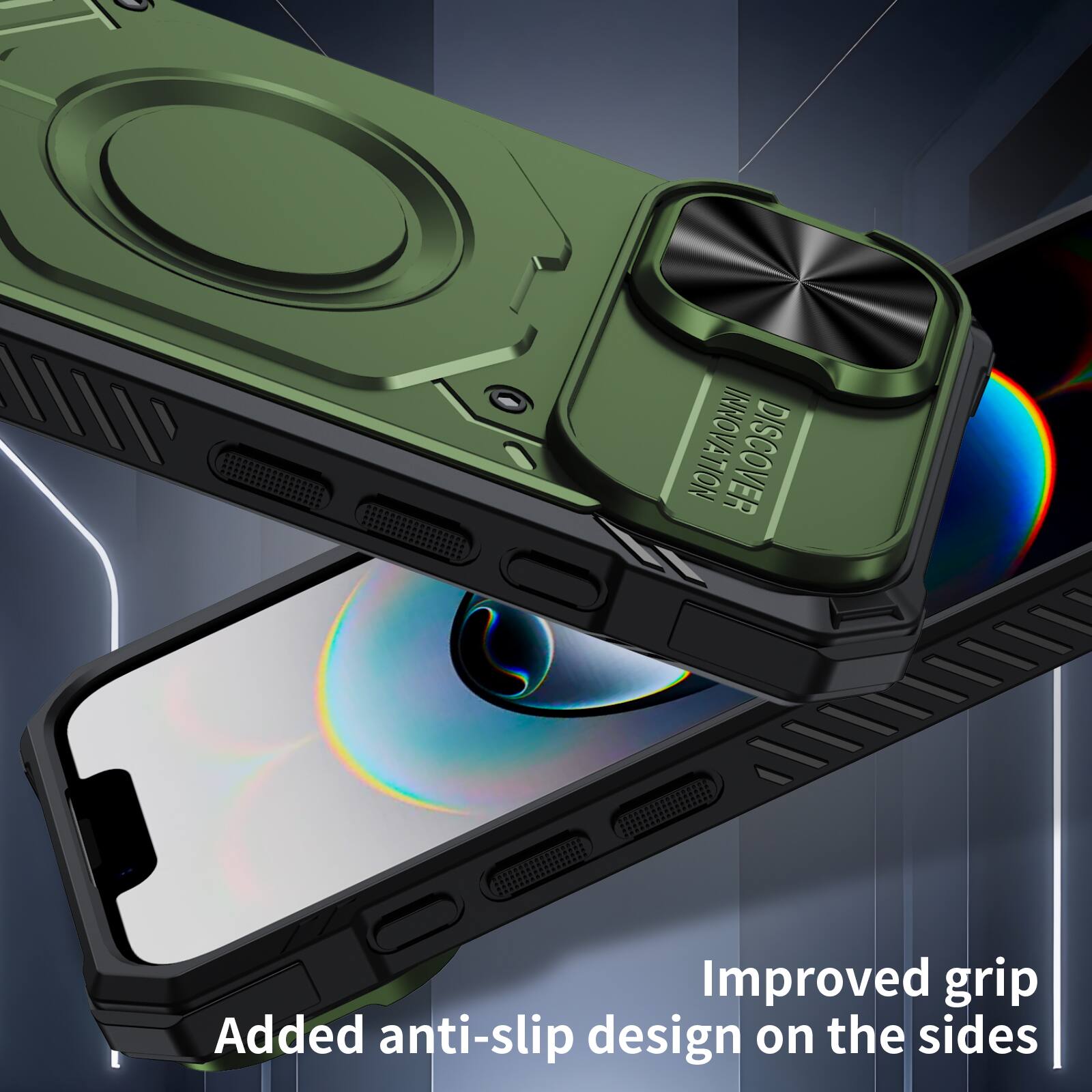 INNOVATION DISCOVER

Improved grip
Added anti-slip design on the sides