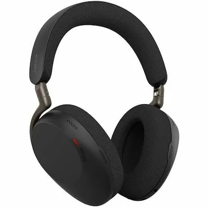 Front. Jabra - Jabra Evolve3 85 Headset - Microsoft Teams Certification - Stereo - Mini-phone (3.5mm) - Wired/Wireless - Bluetooth - Black.