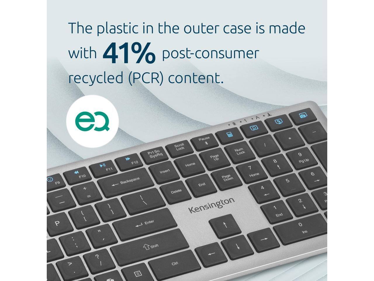 The plastic in the outer case is made with 41% post-consumer recycled (PCR) content.