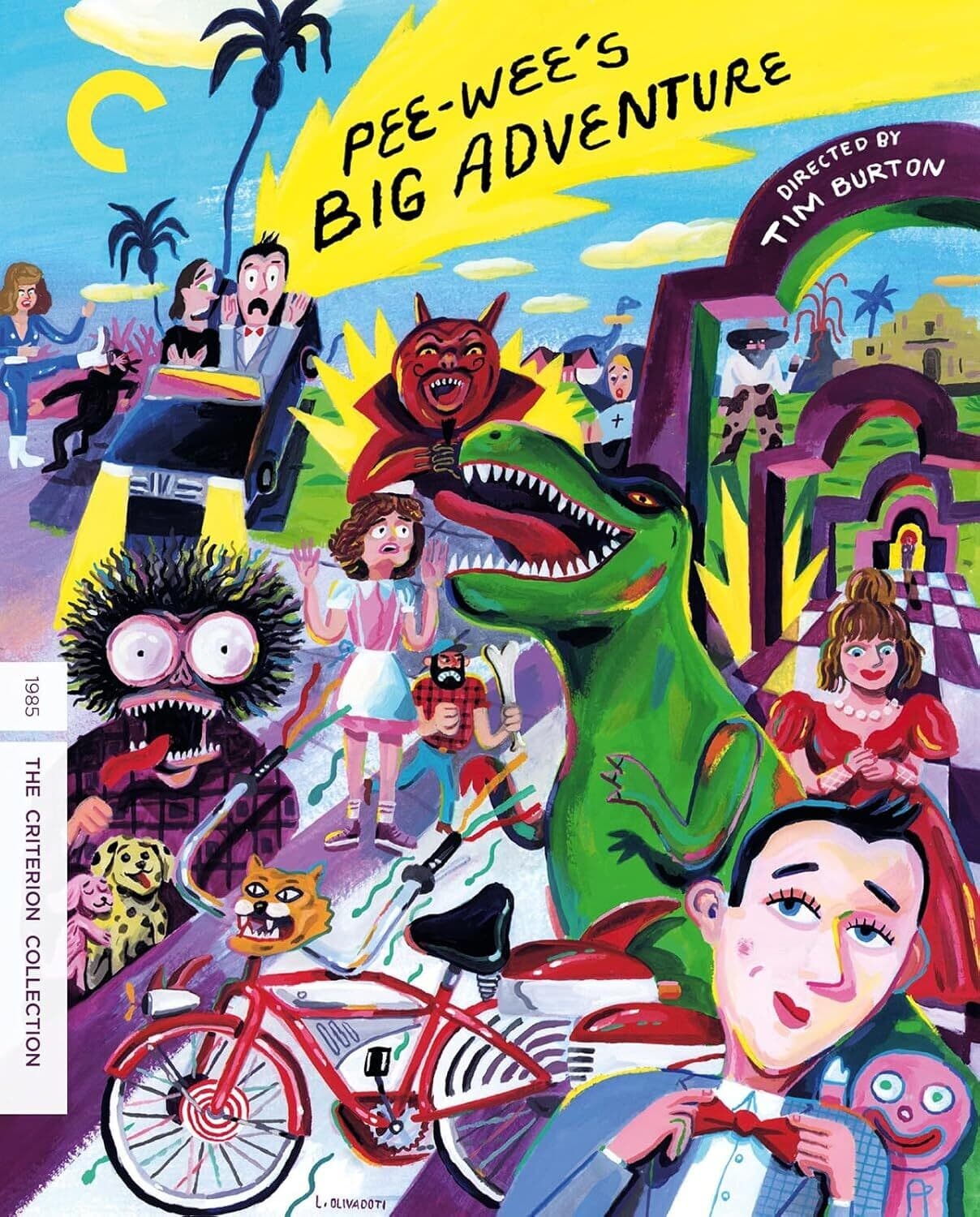 Front. Pee-wee's Big Adventure (Criterion Collection)   - 4K Blu-Ray.