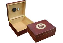 Prestige - Marines Cigar Humidor (Cherry) - Rich Cherry Finish