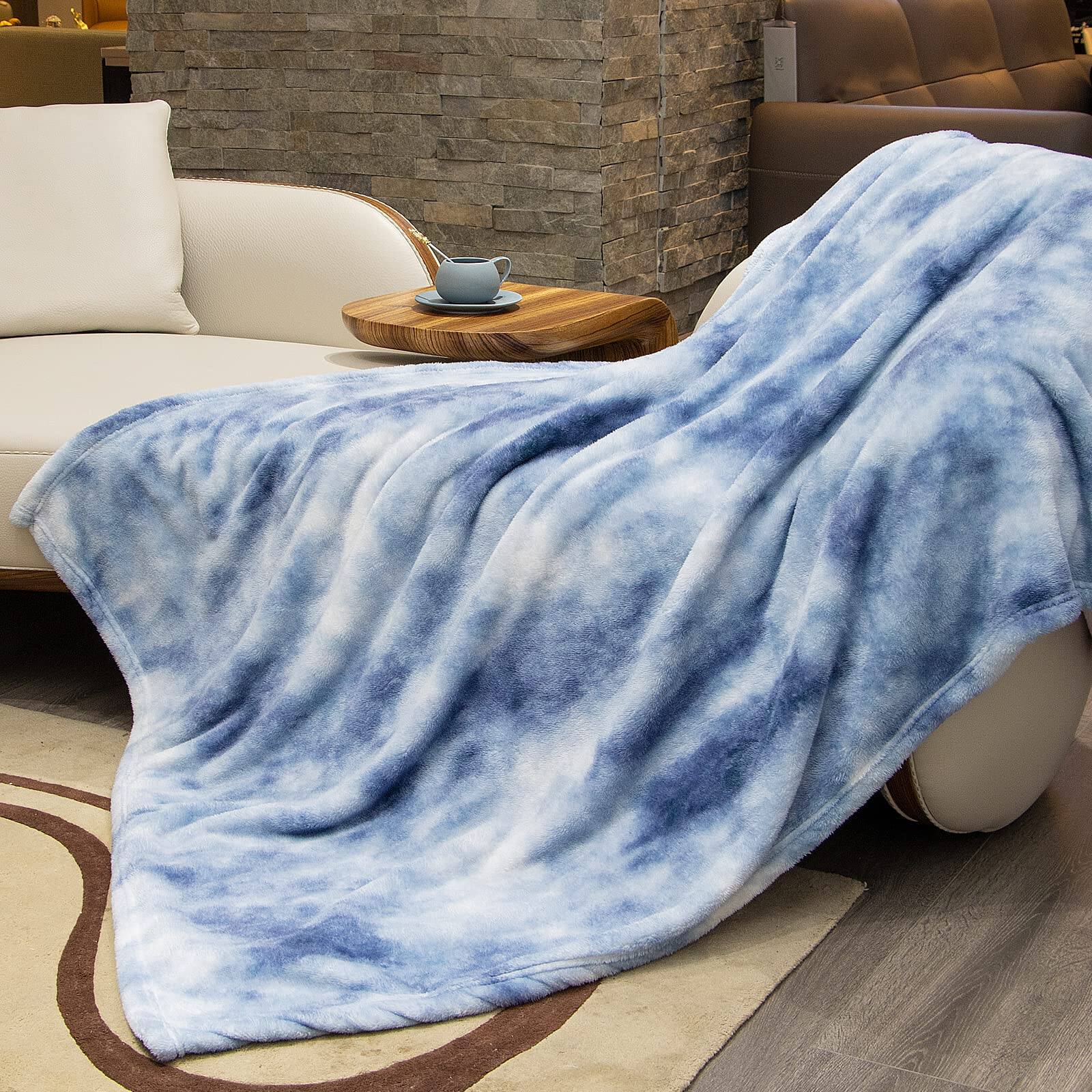 Alt View 2. NICHOLAS KLEIN - Fleece Throw Blanket Cozy Soft Lightweight Blankets Warm Plush Fall And Throws Couch Sofa Bed Camping Trave... - Pink Tie Dye Blanket Size 40" x 50"(100 x 130 cm).
