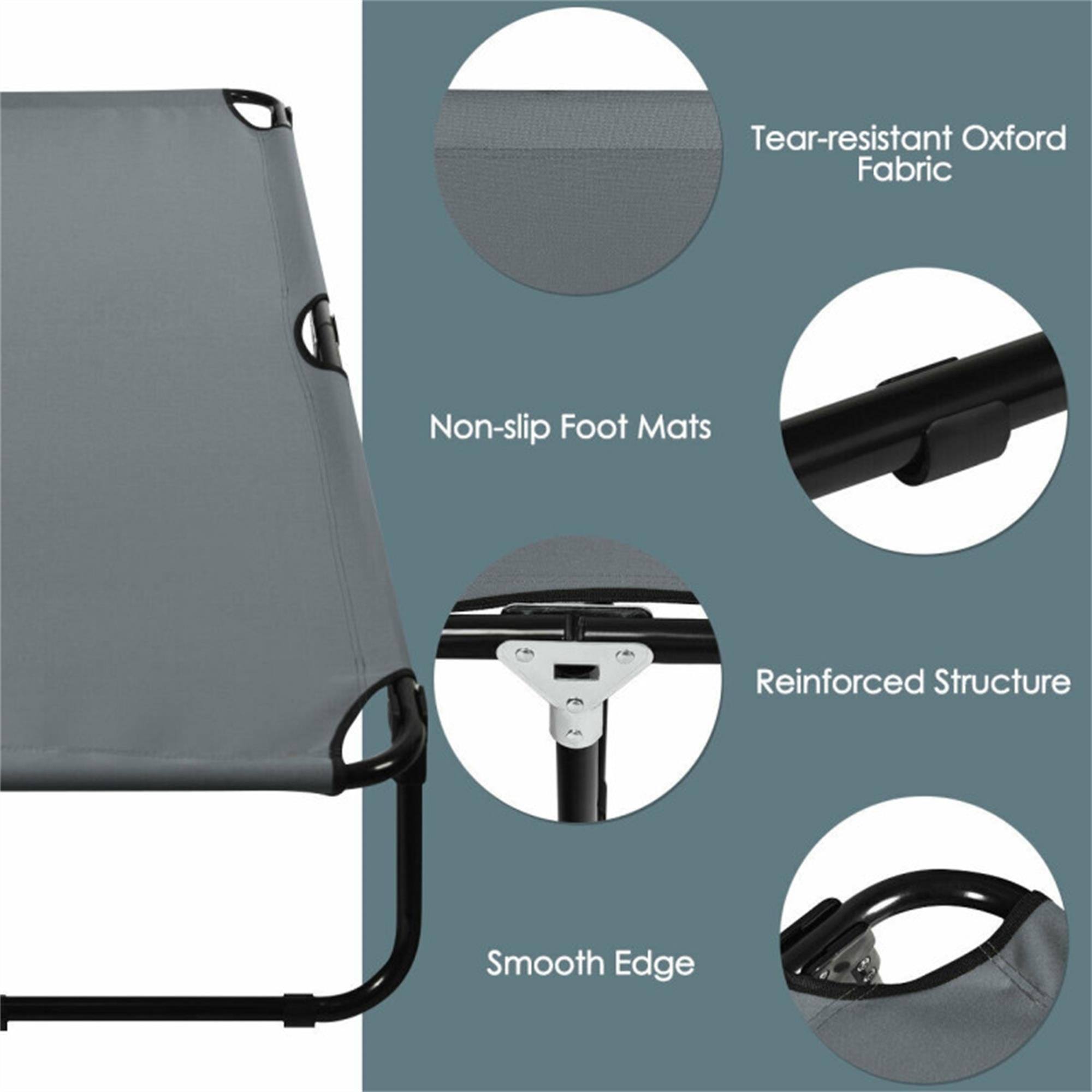 - Tear-resistant Oxford Fabric
- Non-slip Foot Mats
- Reinforced Structure
- Smooth Edge