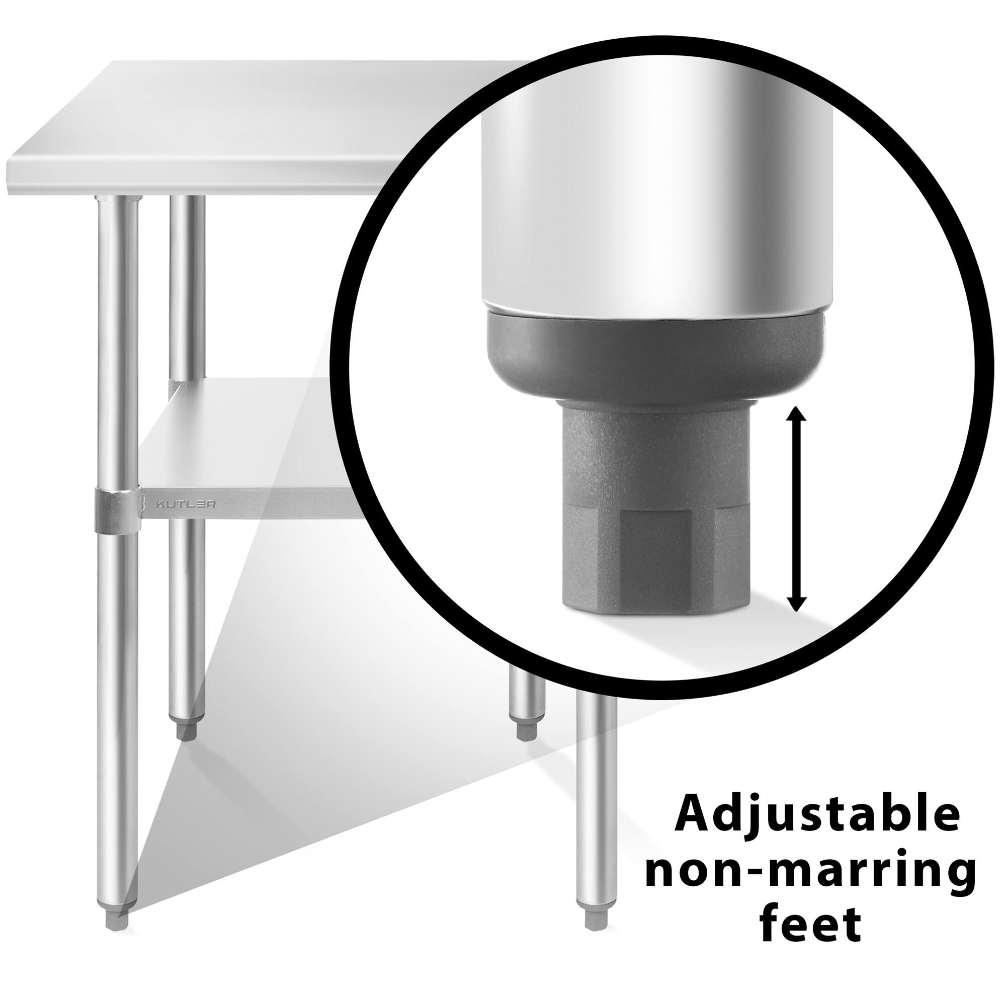 KUTLER Adjustable non-marring feet

Adjustable non-marring feet