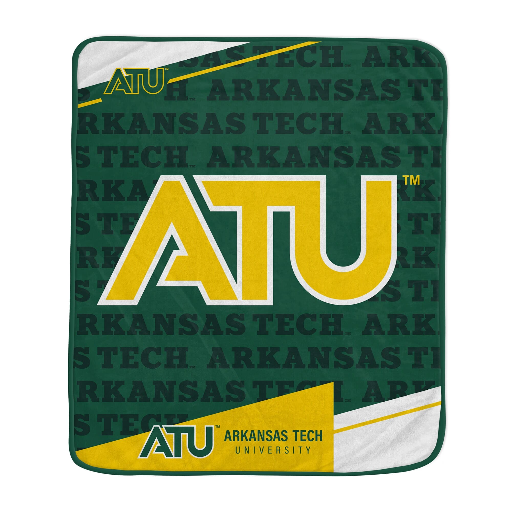 Pegasus - Arkansas Tech 50" x 60" Diagonal Ghost Ultra Soft Blanket - Multicolor