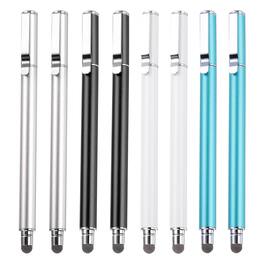 Unique Bargains - 8pcs Stylus Pens for Touch Screens Universal Capacitive Stylus Pencil Sensitivity for Phone Tablet Touch Screen Device - Black Sky Blue Silver White