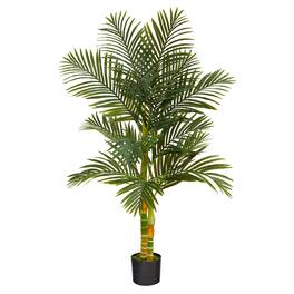 BreeBe - 5' Golden Cane Artificial Palm Tree - Green