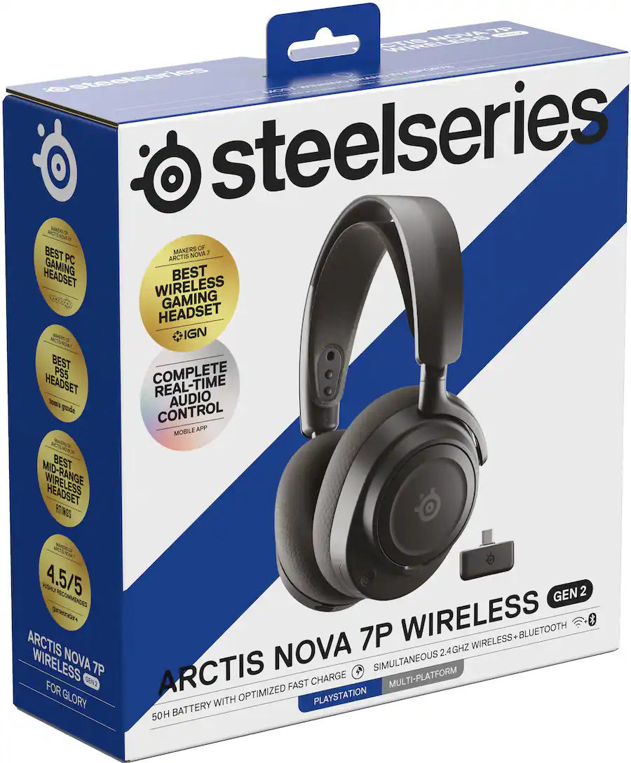 SteelSeries Arctis Nova 7P Gen Wireless Over The Ear Multi