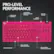 PRO-LEVEL PERFORMANCE GAME MODE CONTROLS LIGHTSPEED, BLUETOOTH, USB VOLUME OPTIONS ROLLER MEDIA CONTROLS CATTENS Ml F2 I F4 F5 F6 F7 F8 F9 F10 3# 5% 6 7& B 9 1 O ee + Q W E R T Y U I O P E{ I F O H J K L Z X C V B N M - 2 / ? : ALT FN 3P COMPATIBILITY RGB LIGHTING WITH LIGHTSYNC PRO-INSPIRED TENKEYLESS DESIGN