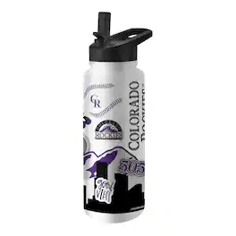 Logo Brands - Colorado Rockies 34oz. Native Quencher Bottle - Multicolor