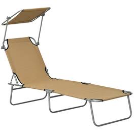 Outsunny - Pool Chaise Lounge Chair - Tan