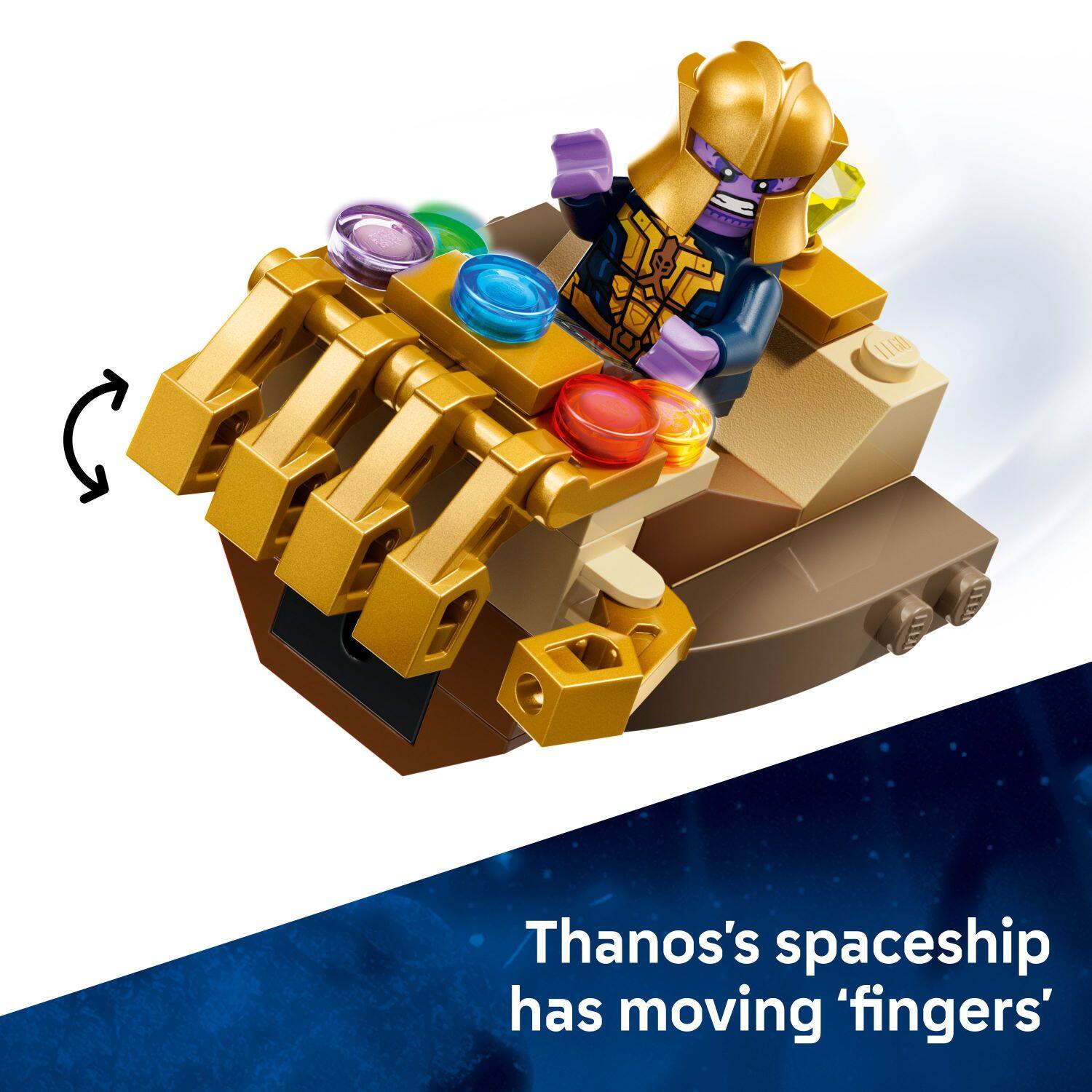 1. Thanos's spaceship has moving 'fingers'