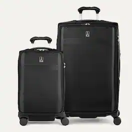 Travelpro - Versapack + Softside Carry-On & Large Spinner Luggage Set - Black