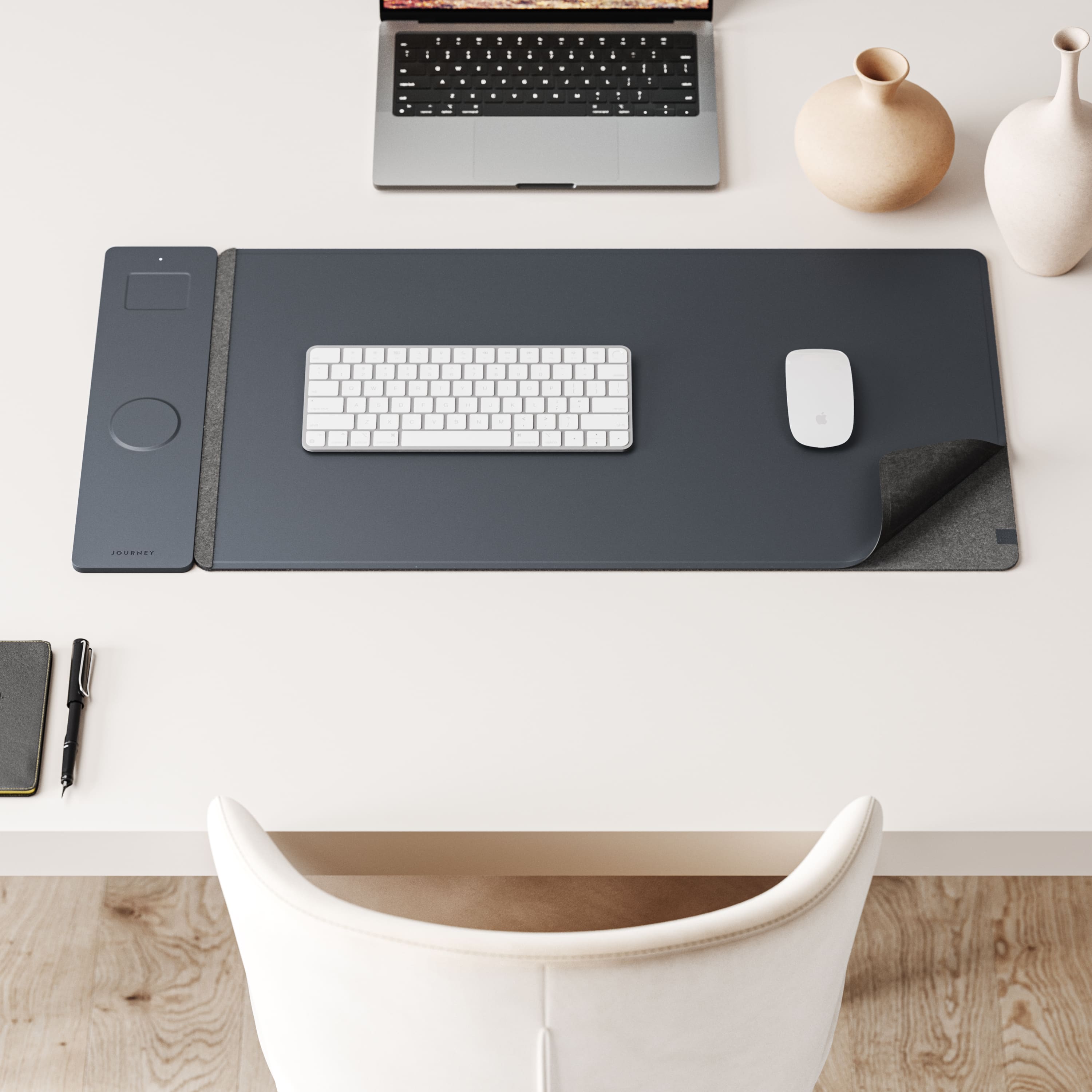 Journey Alti Wireless Charging Desk Mat Navy Blue Jwcdmbu - Best Buy