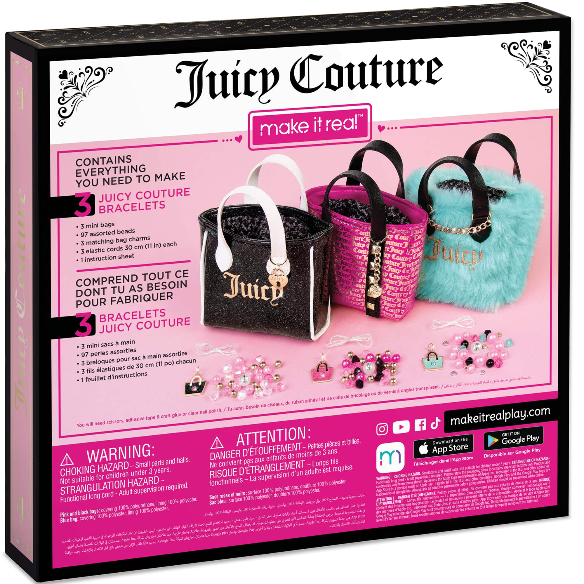 Make It Real Juicy Couture: Mini Handbag Bracelet Wardrobe-8 ...