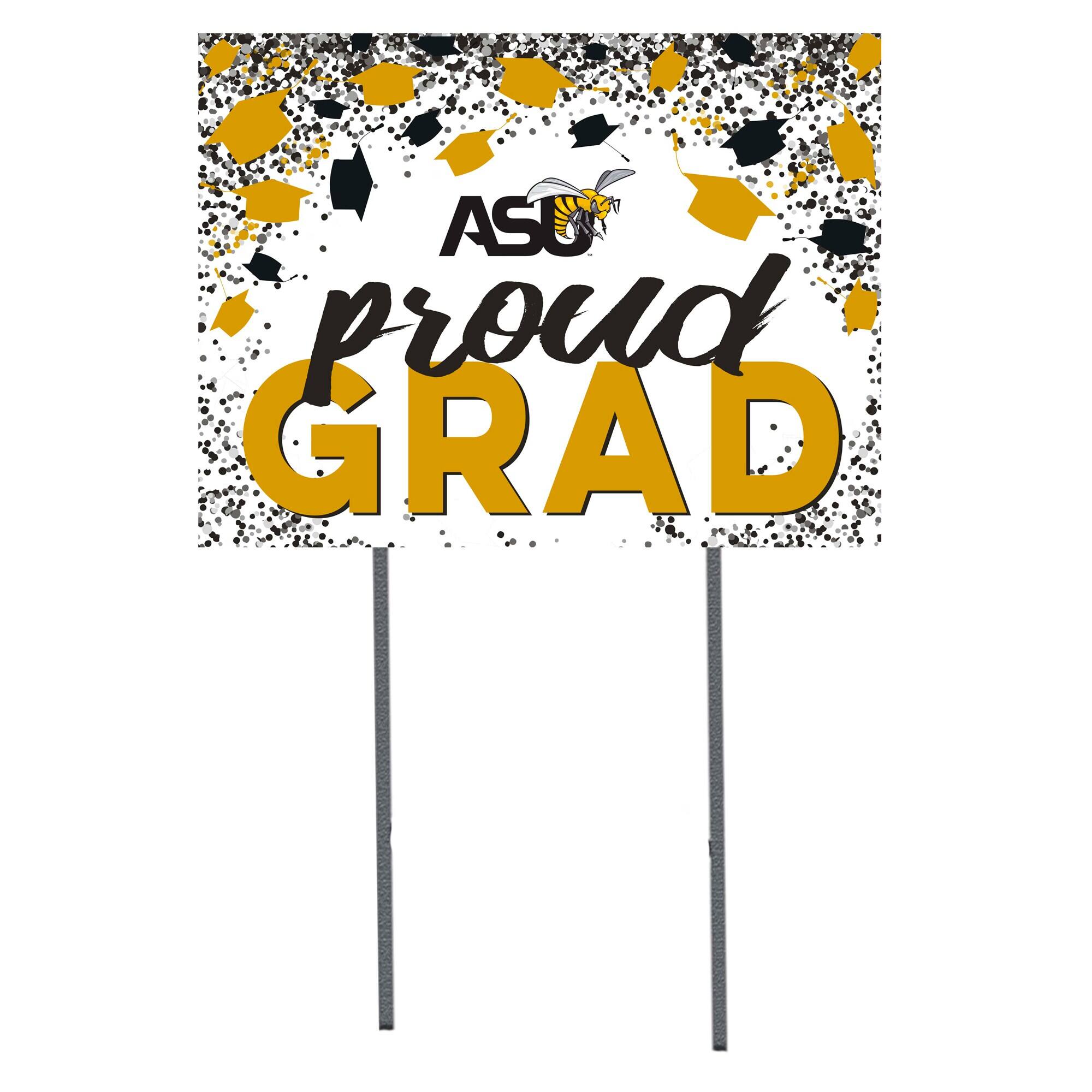Alabama State Hornets 18" x 24" Proud Grad Yard Sign