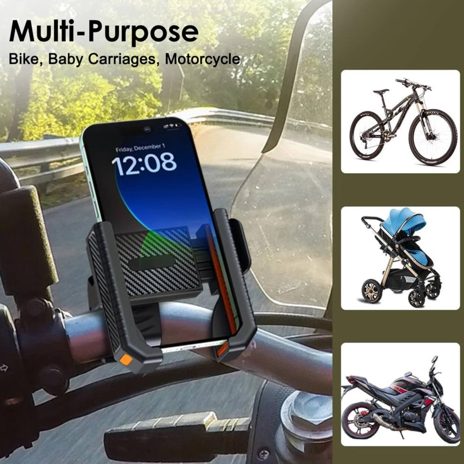 Multi-Purpose  
Bike, Baby Carriages, Motorcycle  

Friday, December 1  
12:08