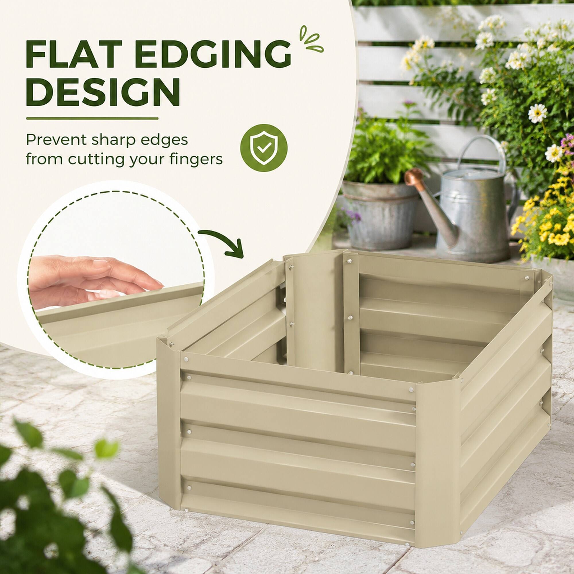 FLAT EDGING DESIGN  
Prevent sharp edges from cutting your fingers