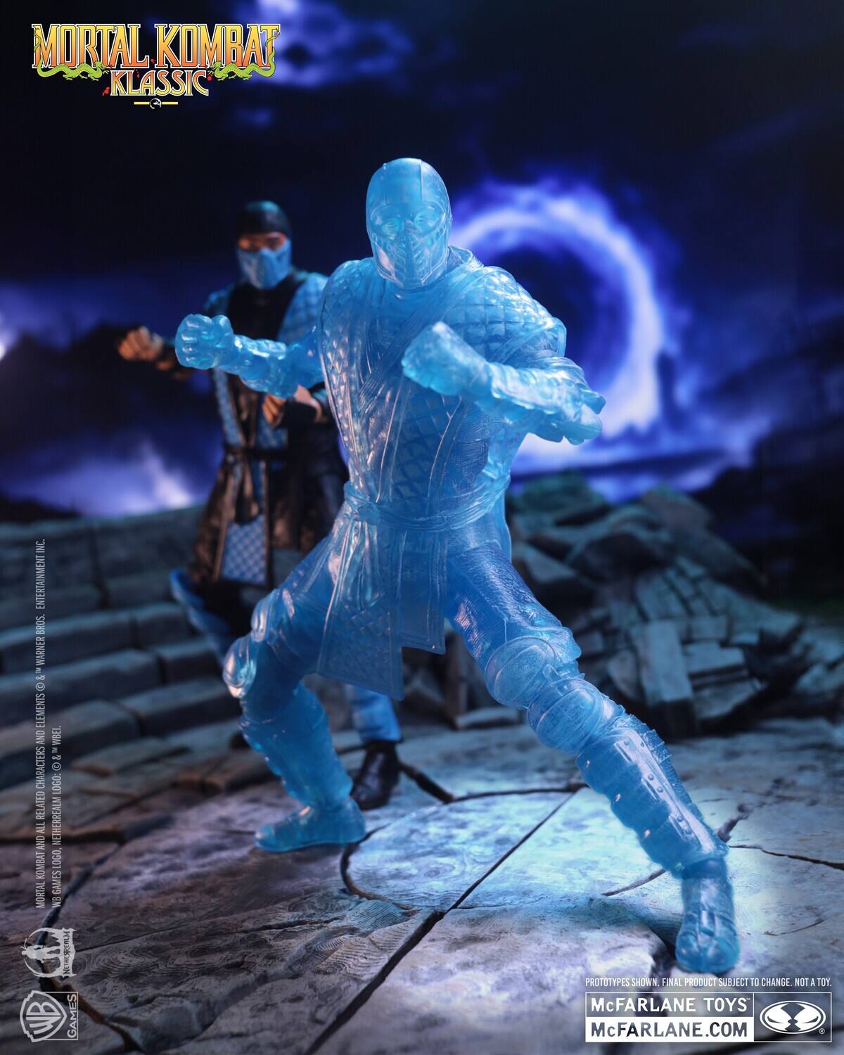 Mortal Kombat Klassic  
Inc. Entertainment Bros. Warner  
All Elements CNY WBEL  
- Characters  
- Logo  
- Related and All Netherrealm  
- Kombat Logo  
- Games  
- Mortal  
- Prototypes Shown  
- Final Product Subject to Change  
- Not a Toy.  
McFarlane Toys  
McFarlane.com