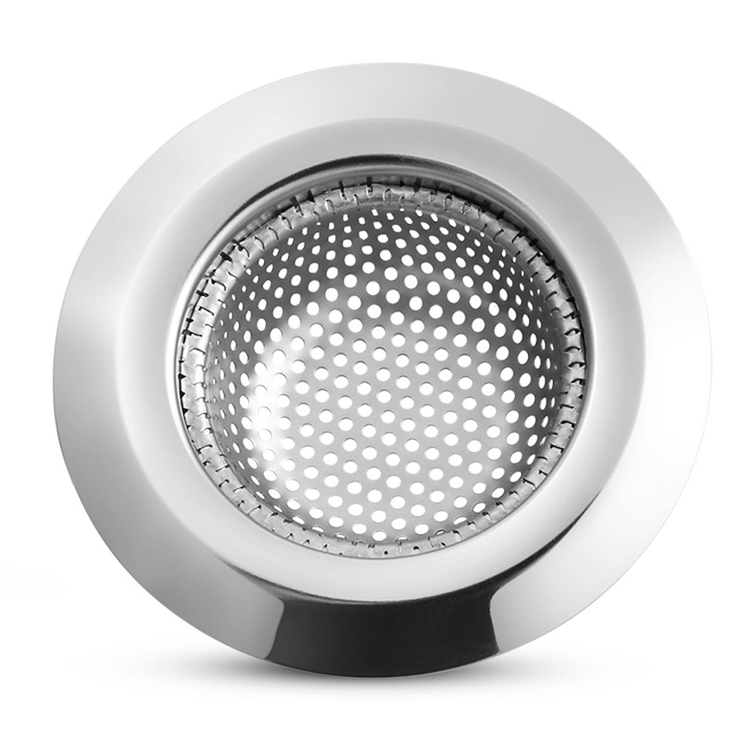 Alt View 2. Garnen - 2 Pack Kitchen Sink Drain Strainer, Stainless Steel Mesh Sink Strainer Basket, Sink Food Catcher, 4.3" - Silver.