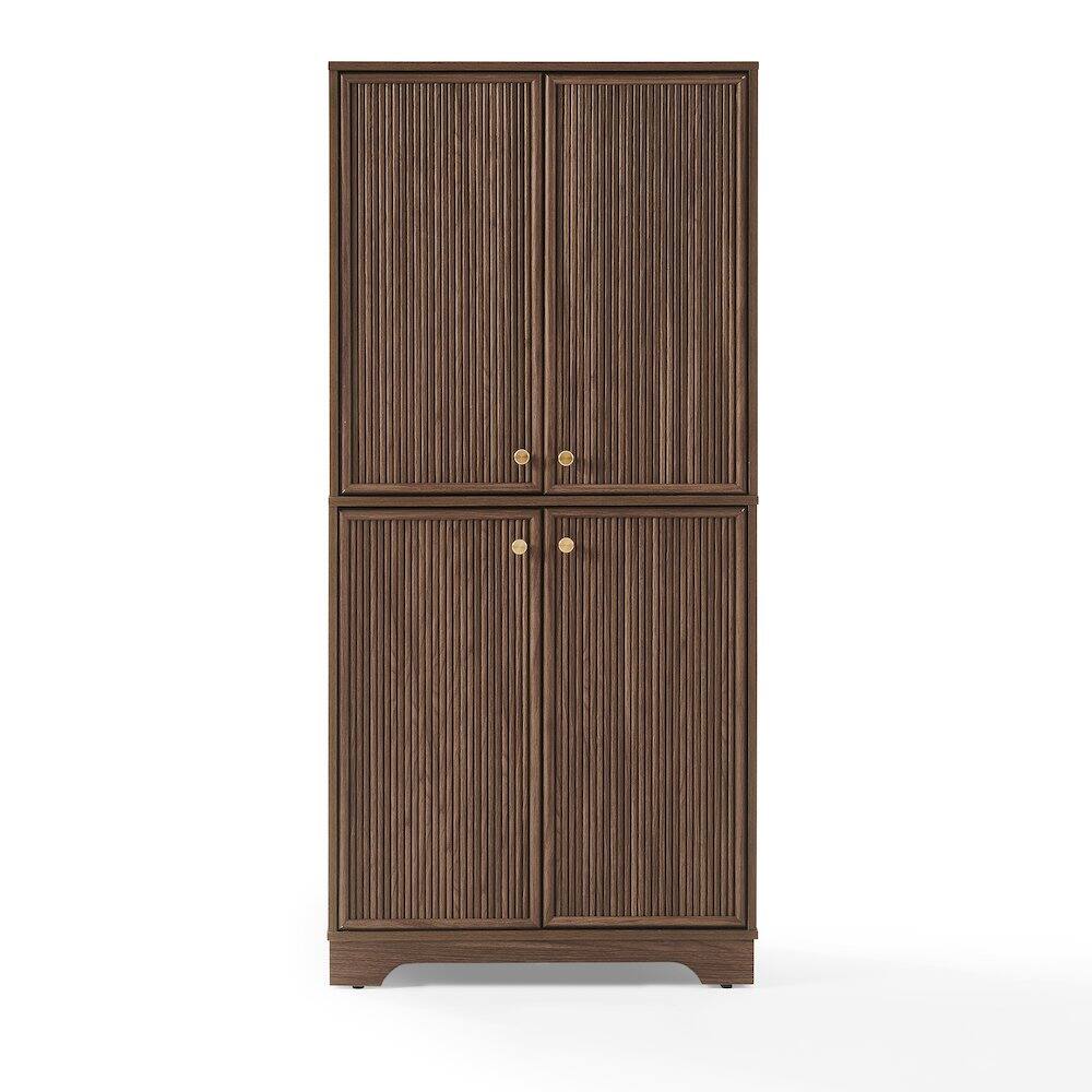 Alt View 1. Crosley Furniture - Naomi Kitchen Storage Pantry - Walnut.