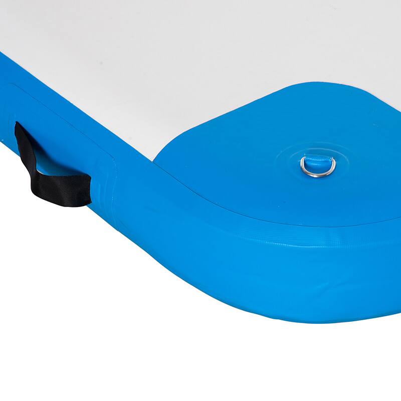 Alt View 8. Outsunny - 10 x 7ft Water Inflatable Floating Dock, Inflatable Platform Island, Large Floating Mat Raft with Air Pump & Backpack.