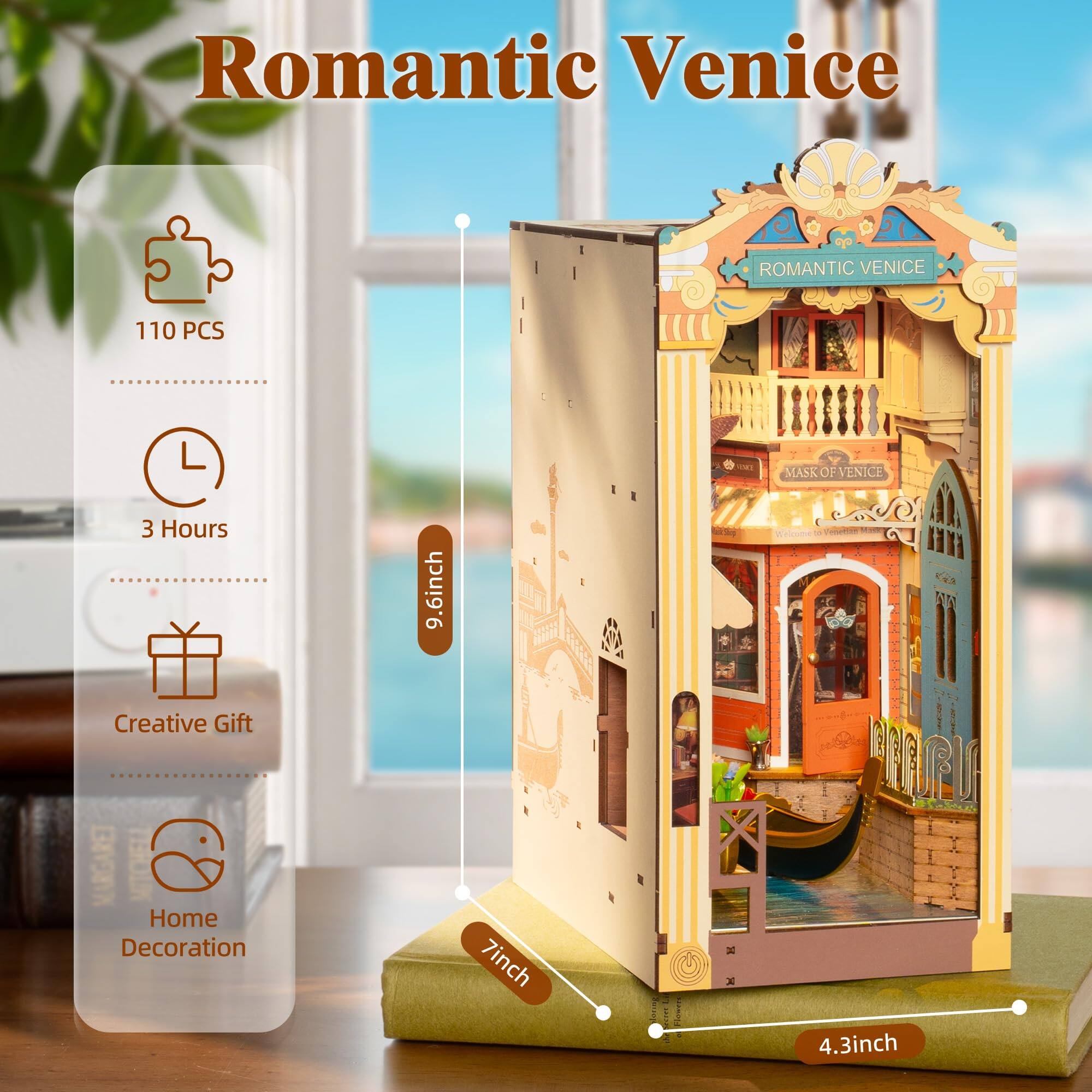 Romantic Venice

110 PCS

3 Hours

Creative Gift

Home Decoration

9.6 inch

7 inch

4.3 inch