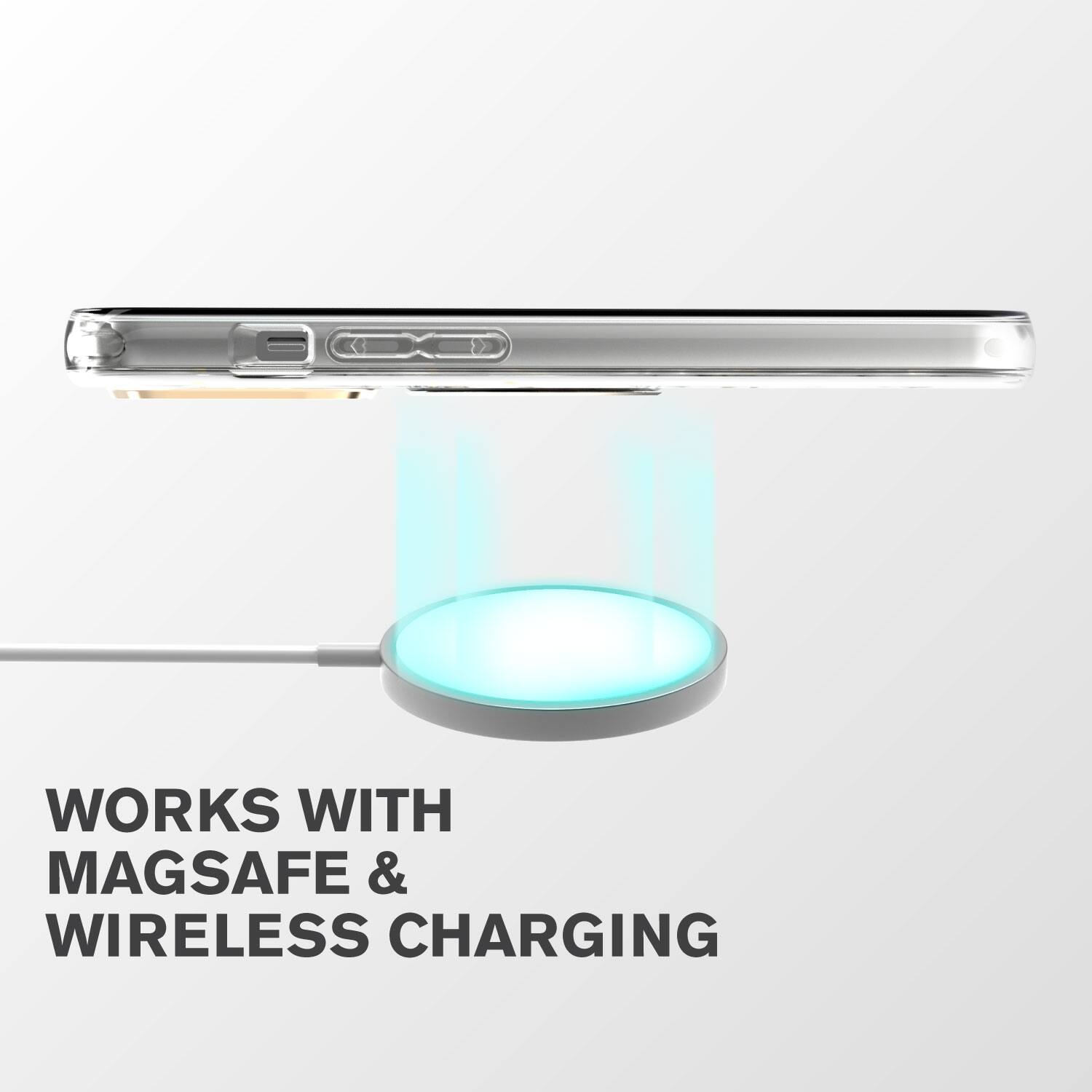 WORKS WITH MAGSAFE & WIRELESS CHARGING