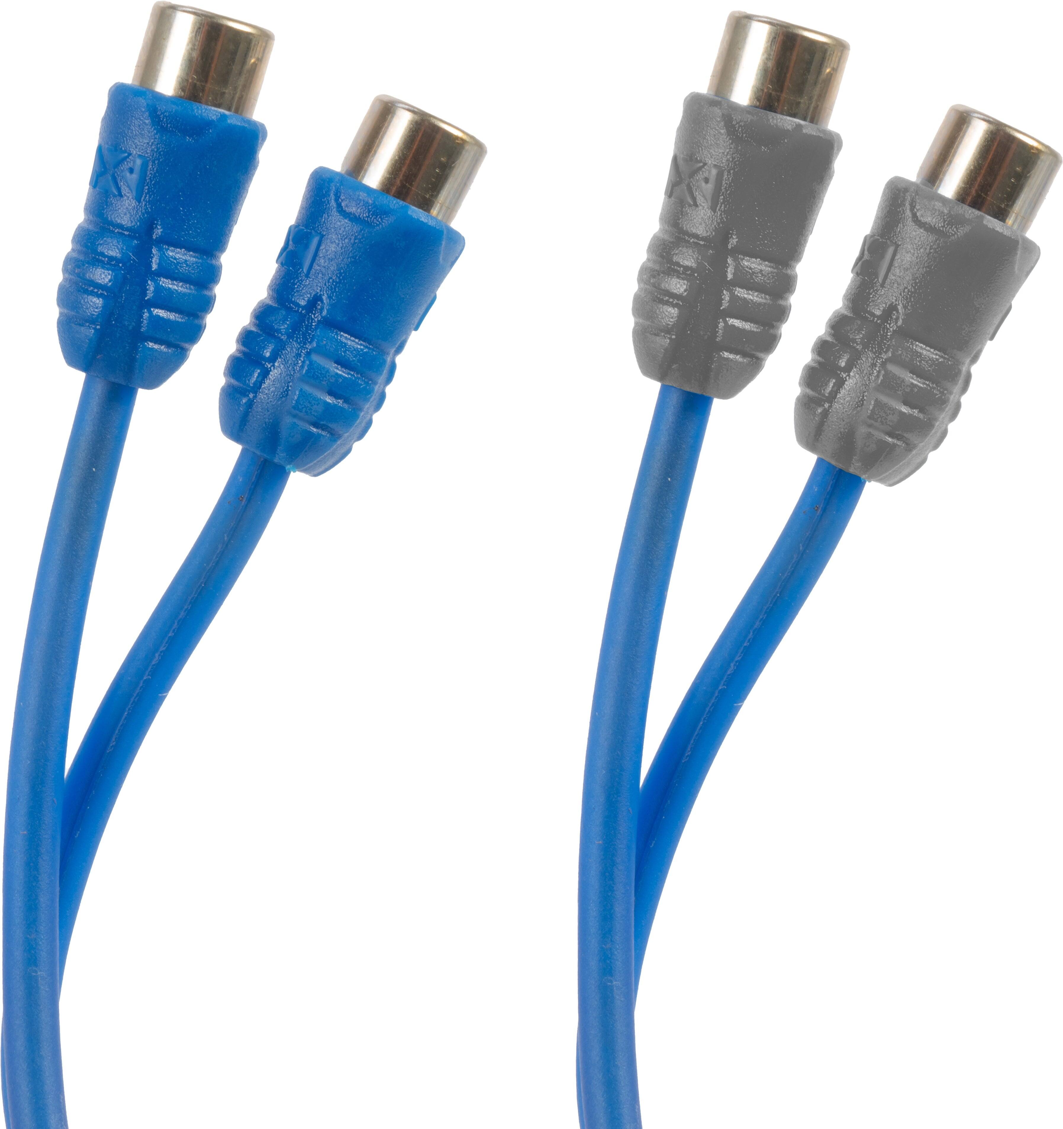 Left. NVX - XIN2F Oxygen Free Copper 1 Male to 2 Female Y-Adapter N-Series Car Audio RCA Audio Interconnect Cables (2-Pack).