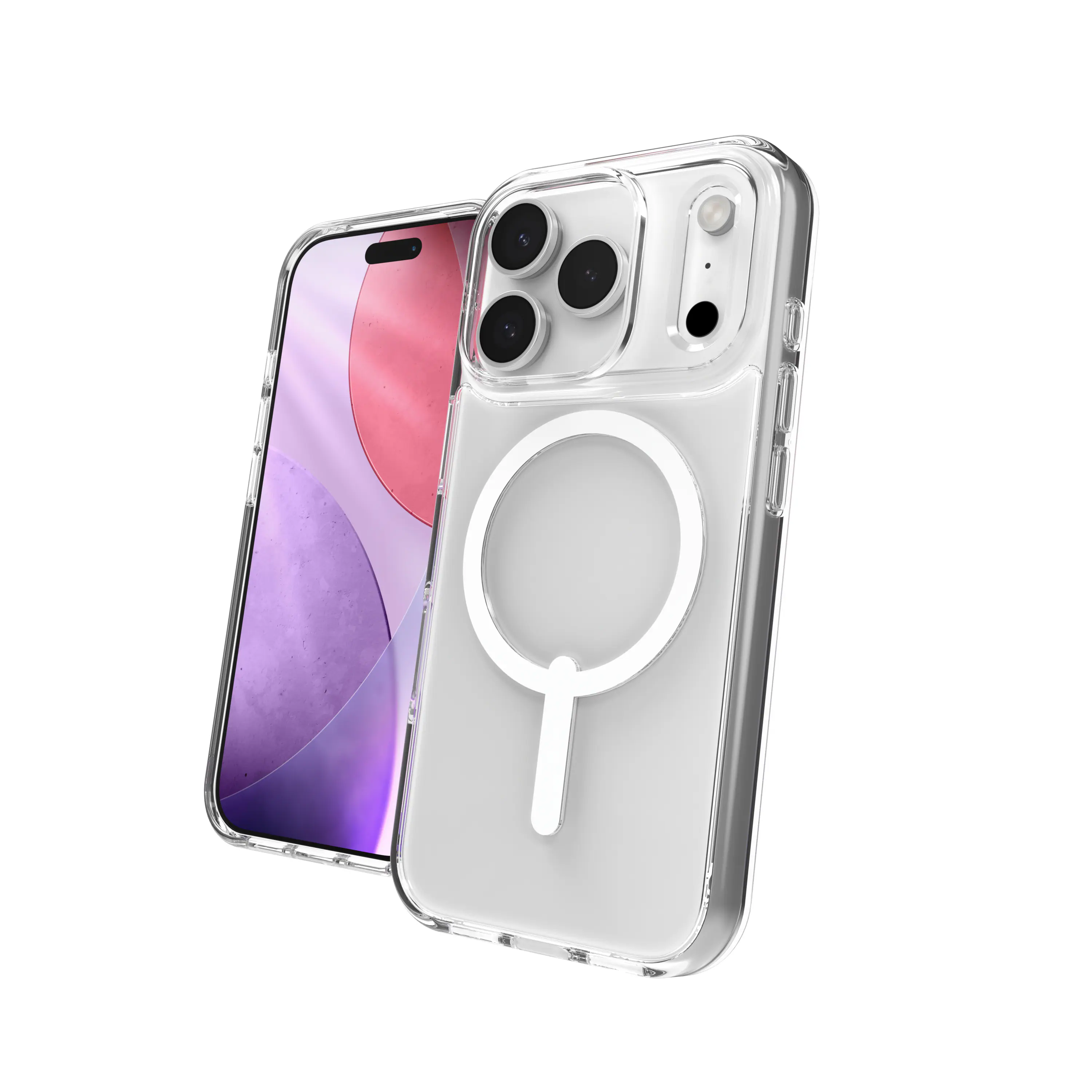 Alt View 6. ZAGG - Crystal Palace Lite Snap Ultra-slim MagSafe-compatible for Apple iPhone 17 Pro - Clear.