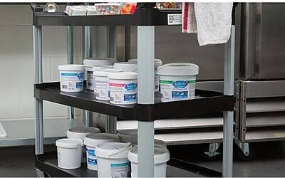 Alt View 2. RubberMaid - Commercial X-tra Utility Cart; - Black.