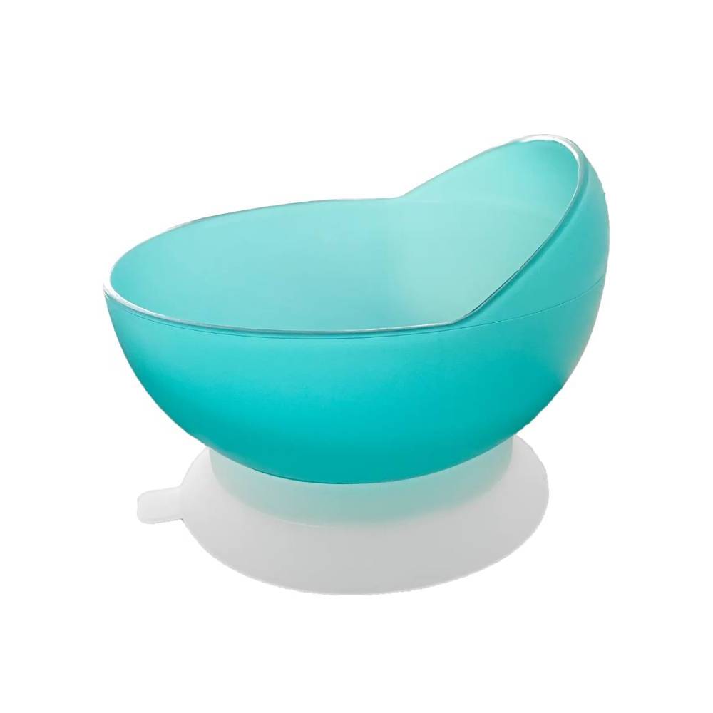 Alt View 3. Ficcuss Pets - Spill-Proof Plastic Bowl With Suction Cup - Green.