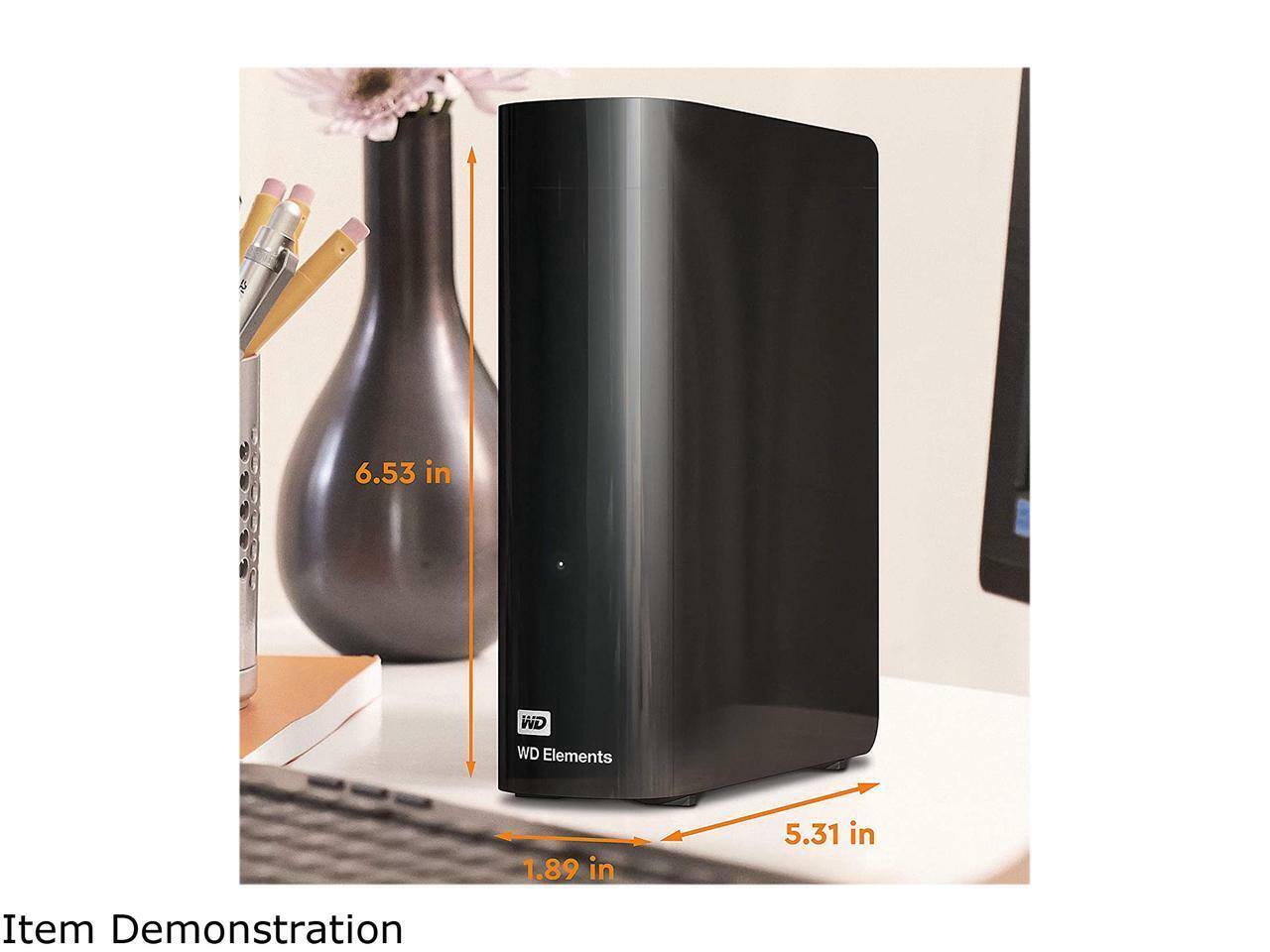 Western Digital外付HDD 18TB WDBBKG0180HBK WD Elements 18TB External HD, USB 3.0, High-Capacity Storage