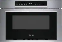 Bosch - 800 Series 1.2 Cu. Ft. Built-In Drawer Smart Microwave with Sensor Cooking - Stainless Steel - Front_Zoom