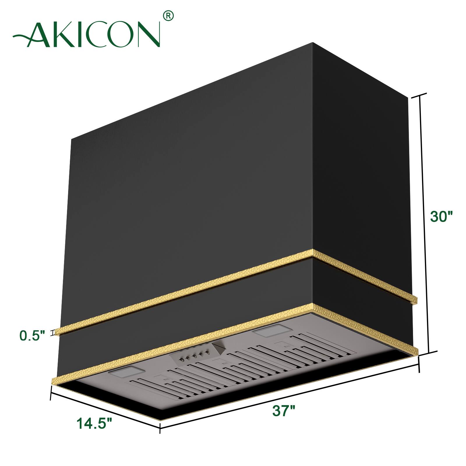 AKICON  
30"  
0.5"  
14.5"  
37"