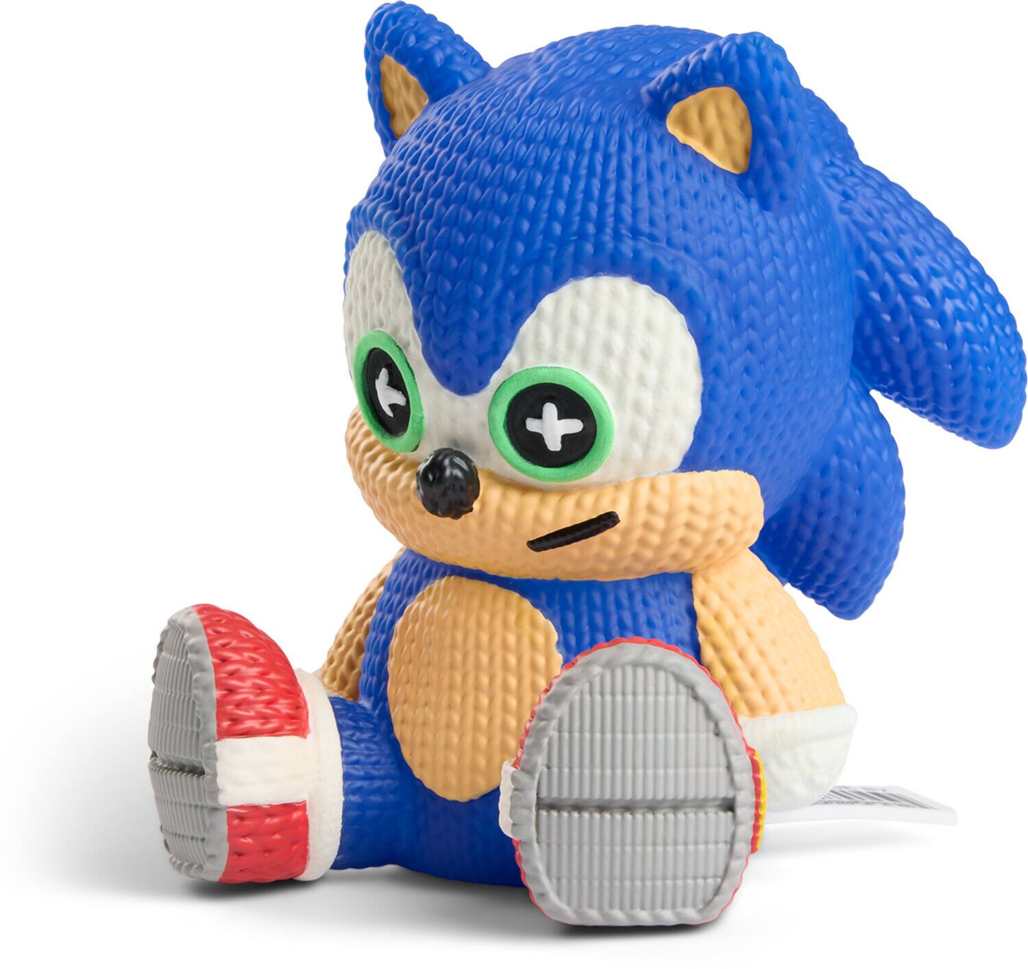Alt View 1. Handmade by Robots - Sonic the Hedgehog - Sonic Glow in the Dark Limited Edition Vinyl Figure – Handmade by Robots   - COLLECTIBLES - Multicolor.