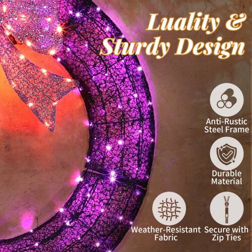 Luality & Sturdy Design  
Anti-Rustic Steel Frame  
Durable Material  
Weather-Resistant Fabric  
Secure with Zip Ties