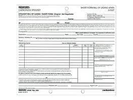 Rediform - Speediset Polypacks 3-Part Carbonless Bill of Lading, 7"L x 8.5"W, 50 Sets/Book - White