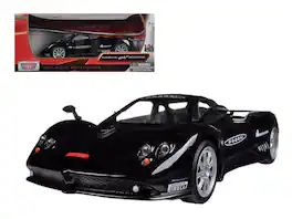Pagani Zonda F Nurburgring 1/24 Diecast Car Model by Motormax - Black