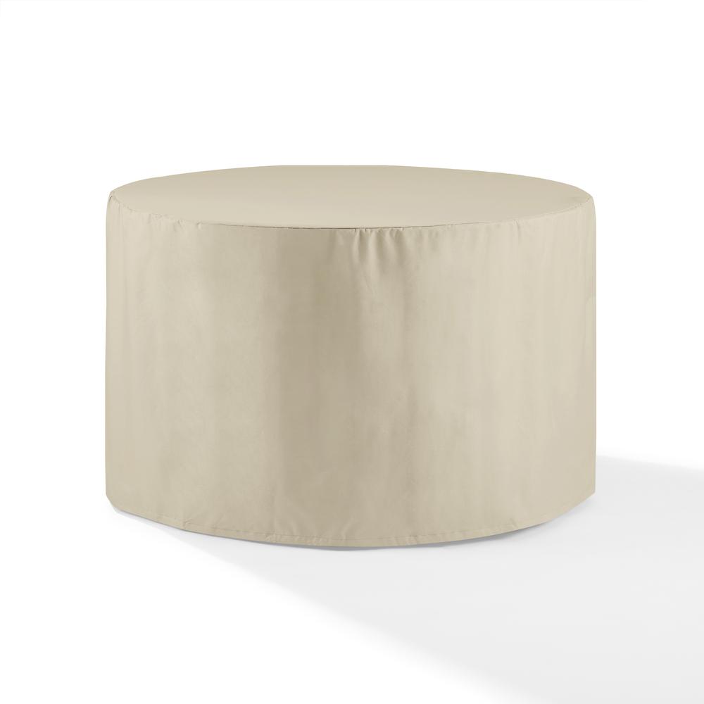 Left. Crosley Furniture - Round Outdoor Dining Table Furniture Cover - Tan.