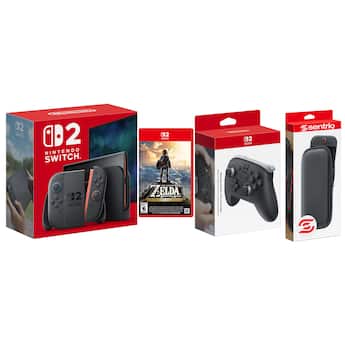 Switch 2 Console with Zelda Breath of the Wild, Pro Controller and Switch 2 Console with Zelda Breath of the Wild, Pro Controller and