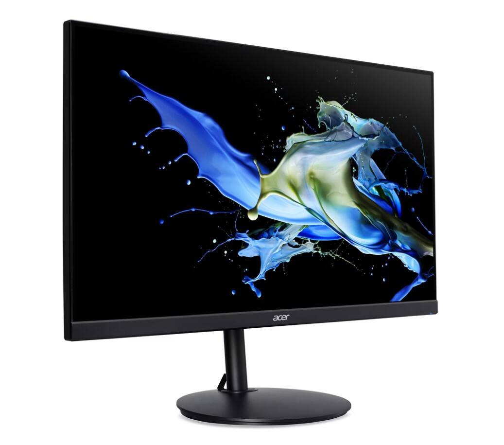 Alt View 1. Acer - Acer CB242Y 24" FHD IPS Monitor, 1ms Response Time, HDMI (UM.QB2AA.503) 2 Pack w/DKZ Hub & Ergoflexy Dual Mount Arms - Black.