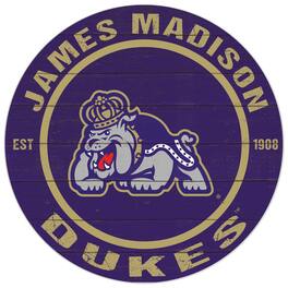 Jardine - James Madison Dukes 20'' x 20'' Indoor/Outdoor Circle Sign - Purple